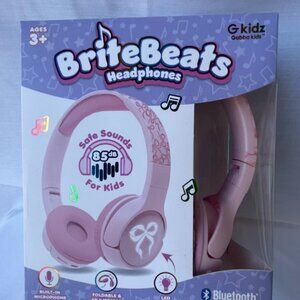 Brite Beats Kids Headphones Age 3+ Perfect for Music, Videos | Avail Pink